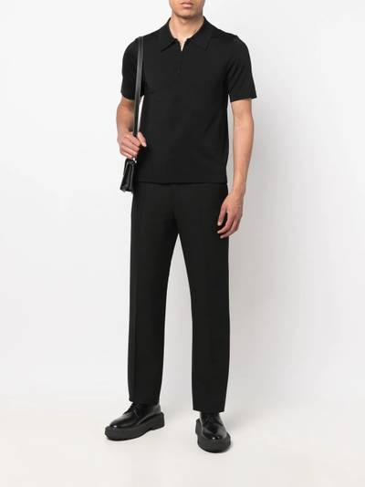 Sandro half-zip fastening polo shirt outlook