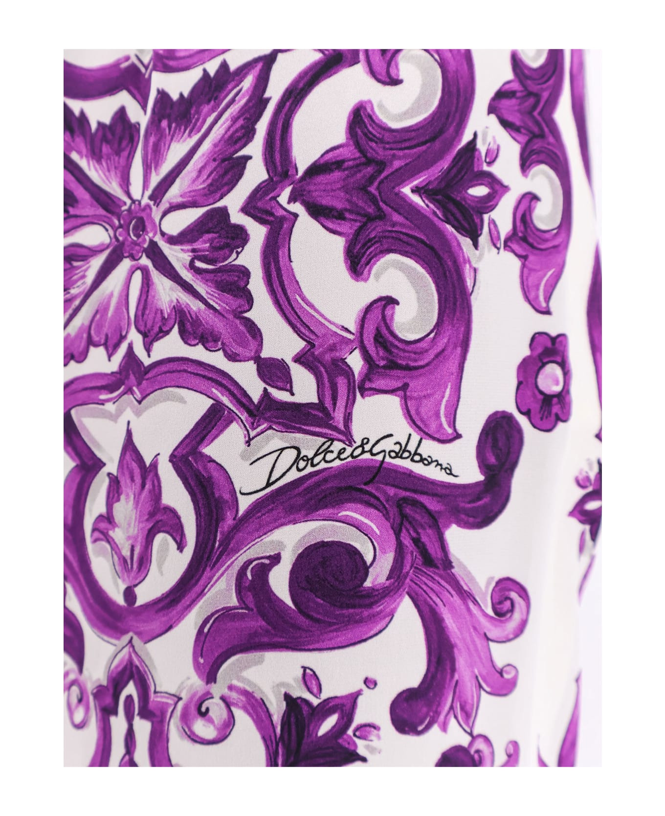 Silk Trousers With Maiolica Print - 3
