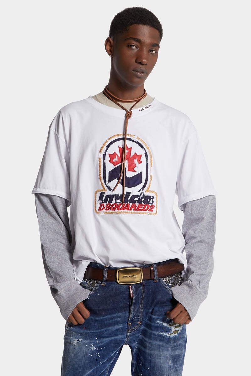 WASHED AND DESTROYED INVICTA LONG SLEEVED T-SHIRT - 3