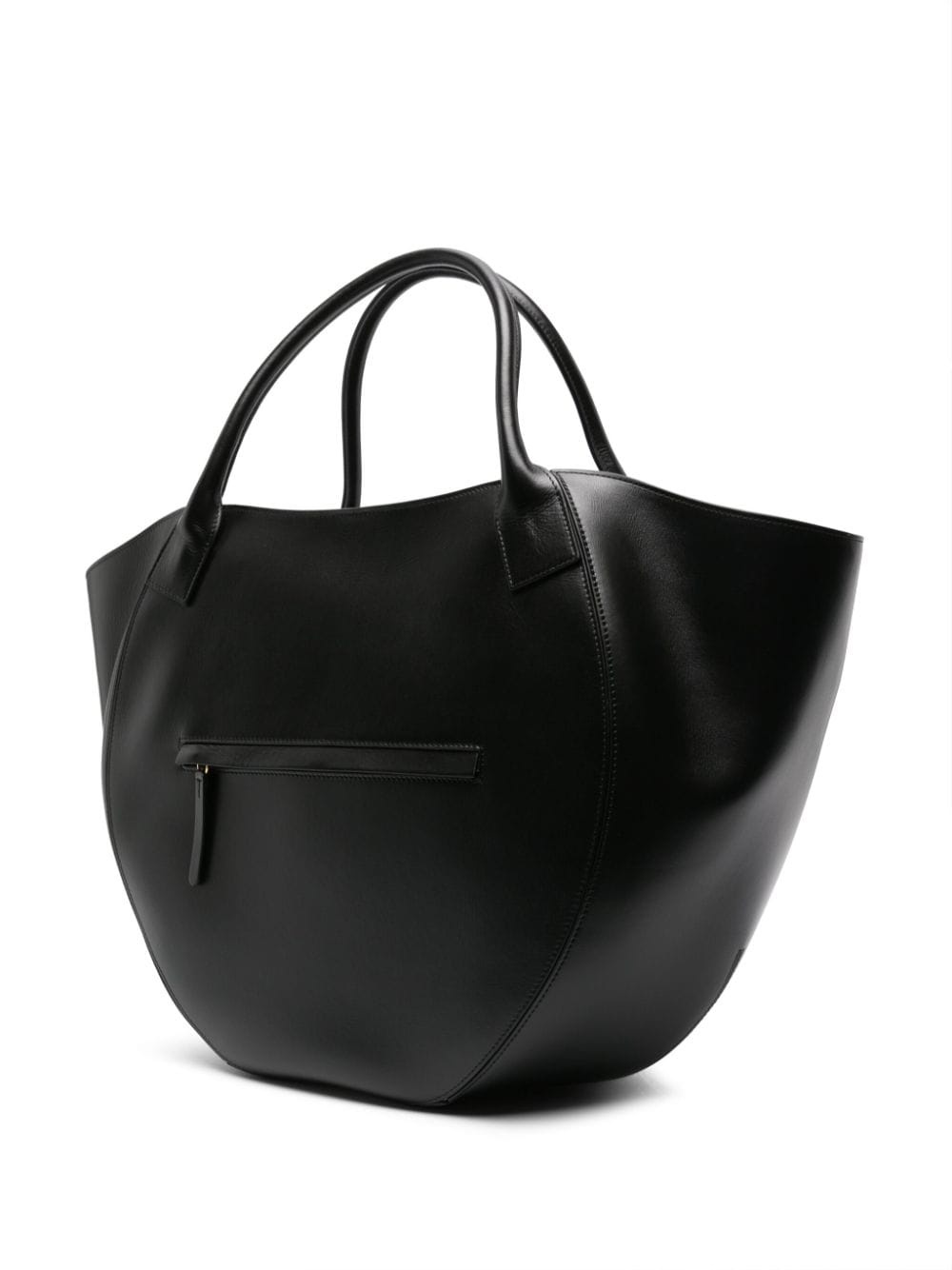 Mia logo-print leather tote bag - 3
