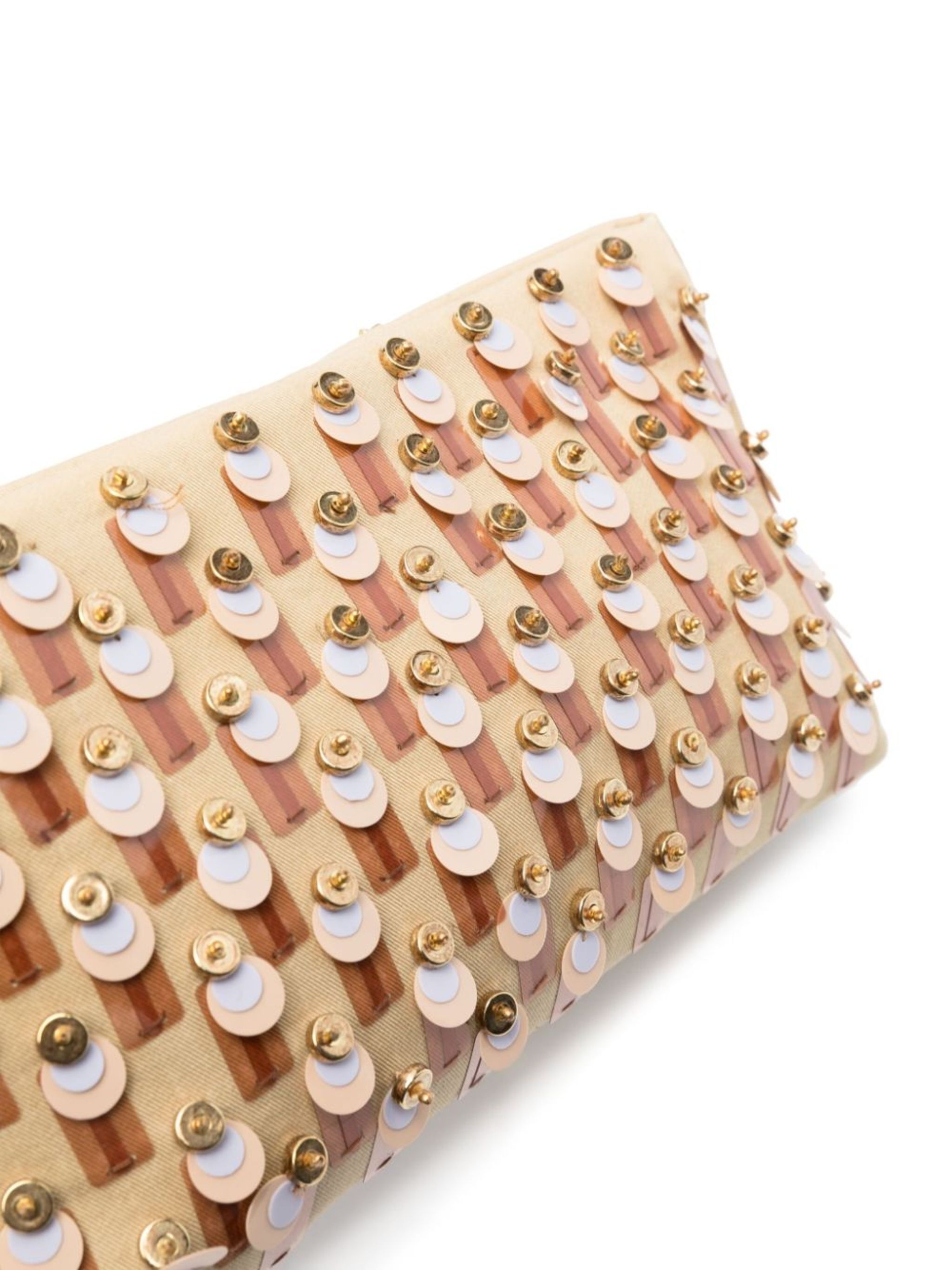 sequin-embellished clutch bag - 4