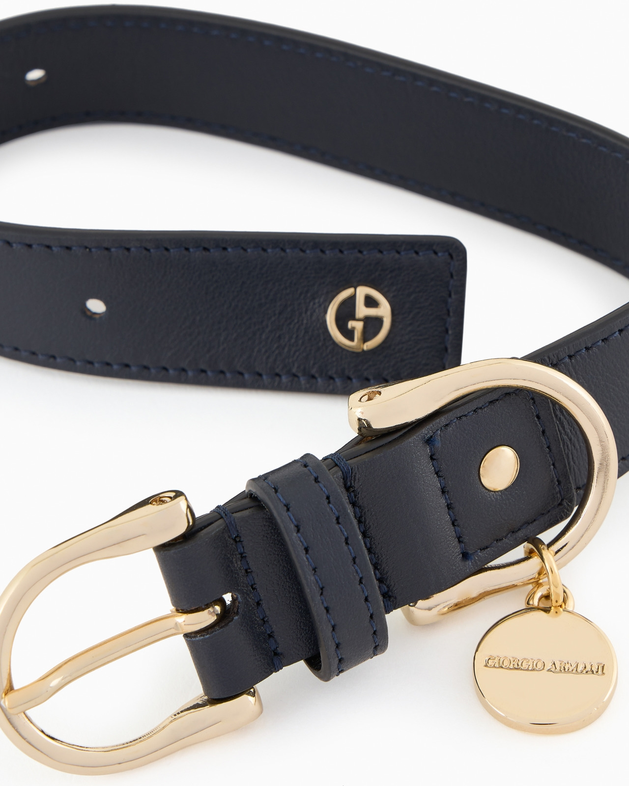 POLDO X GIORGIO ARMANI LEATHER COLLAR - 2