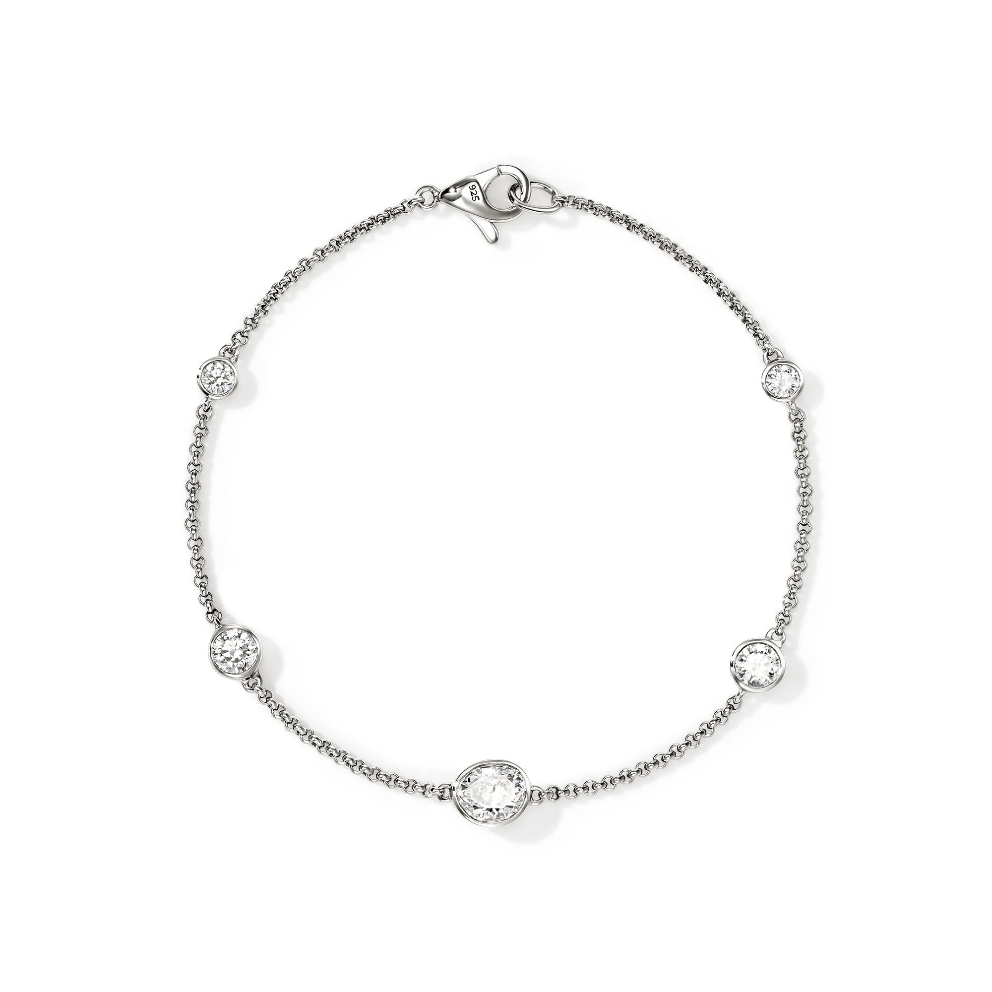 JH Lovestruck™ Station Bracelet, Sterling Silver, Diamonds, 1.45TCW - 1