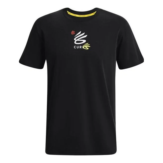 Under Armour Curry 3'S Hvyweight T-shirt 'Black Multi' 1376275-001 - 1