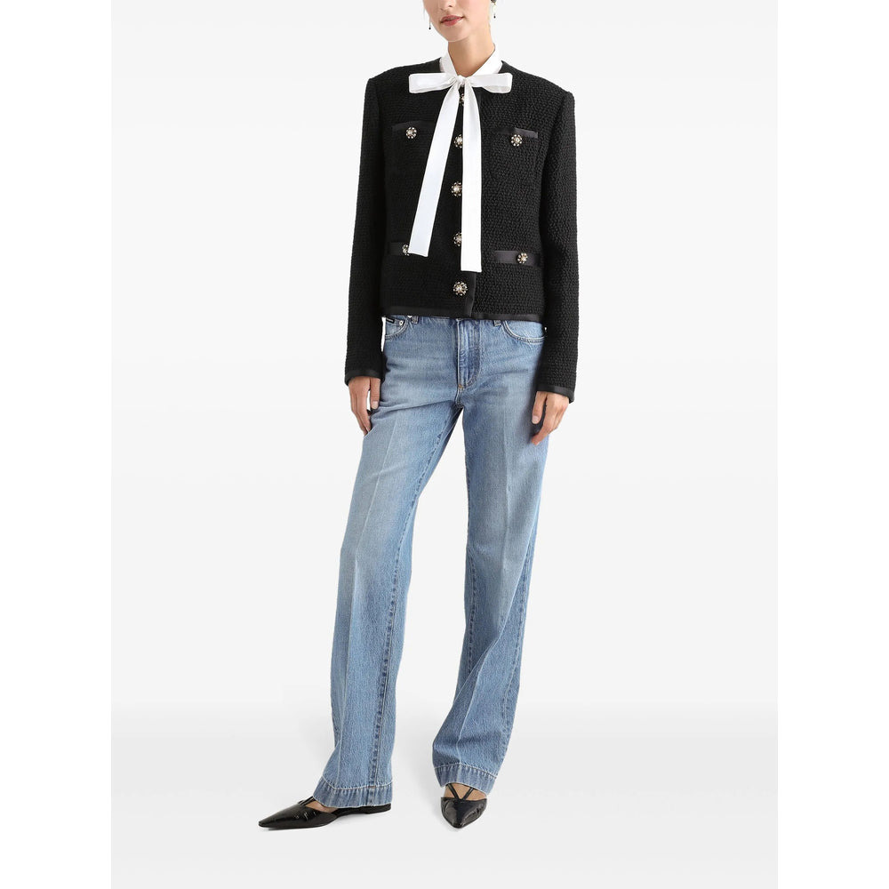 Dolce & Gabbana Black Jackets - Tweed Jackets Women - 4