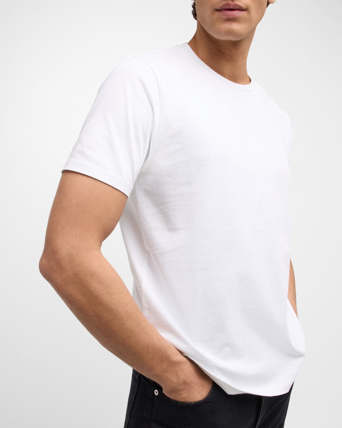 Men's Heavyweight Cotton Crewneck Classic Fit T-Shirt - 5