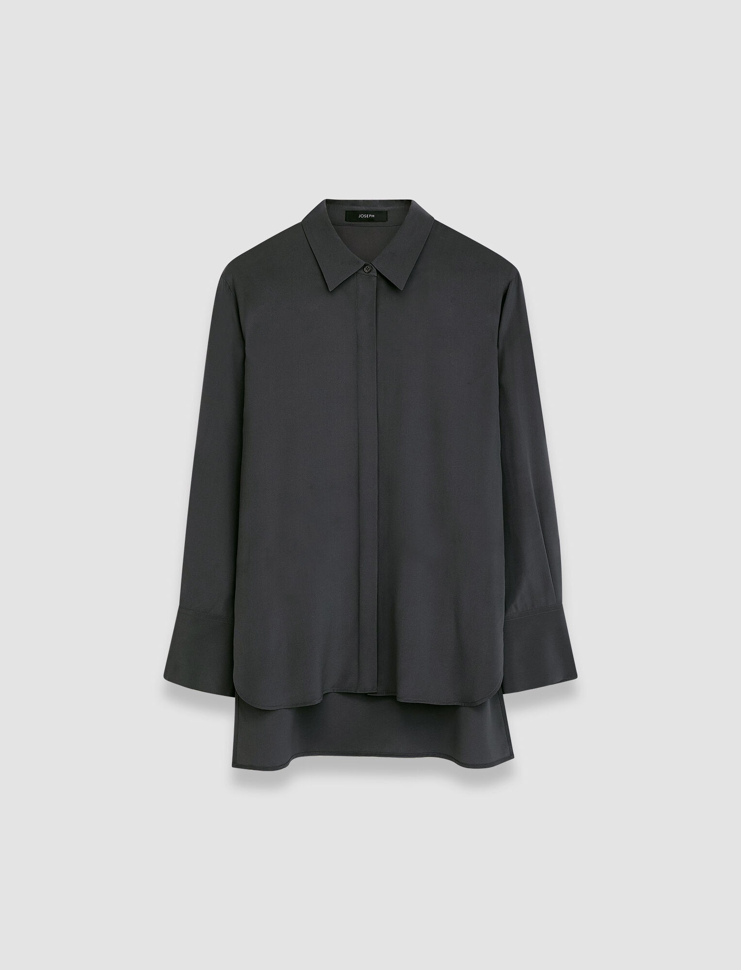 Silk Crepe de Soie Bold Blouse - 1