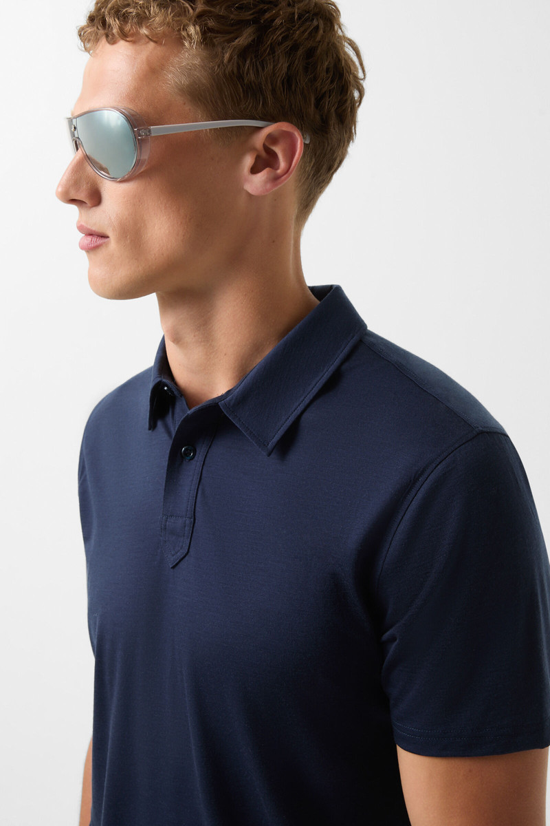 Luke polo shirt in Navy blue 4
