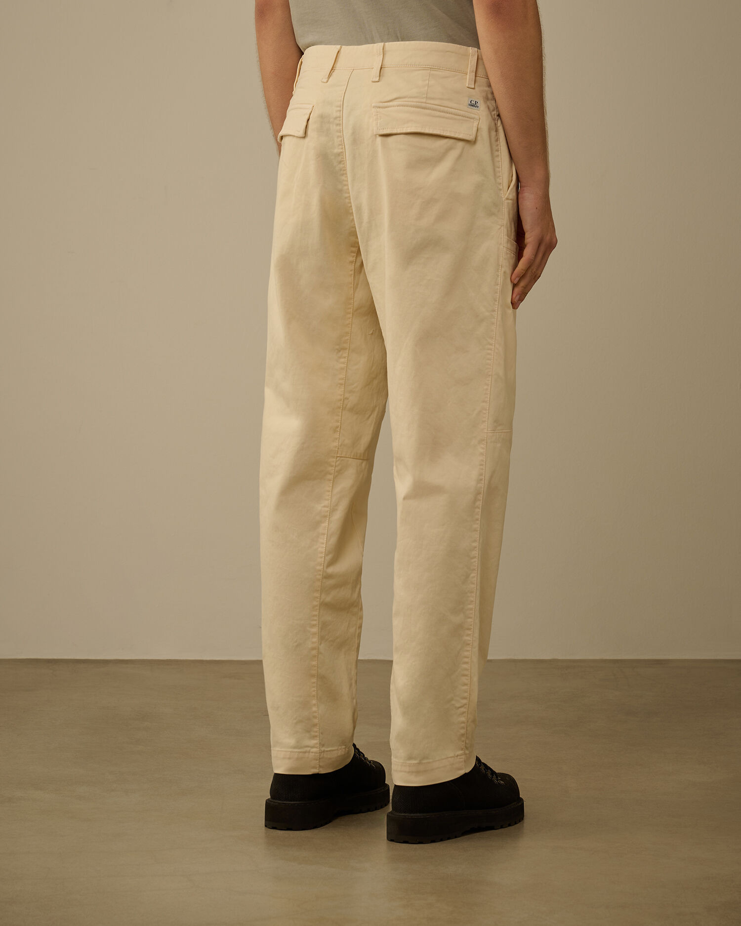 Stretch Sateen Loose Cargo Pants - 4