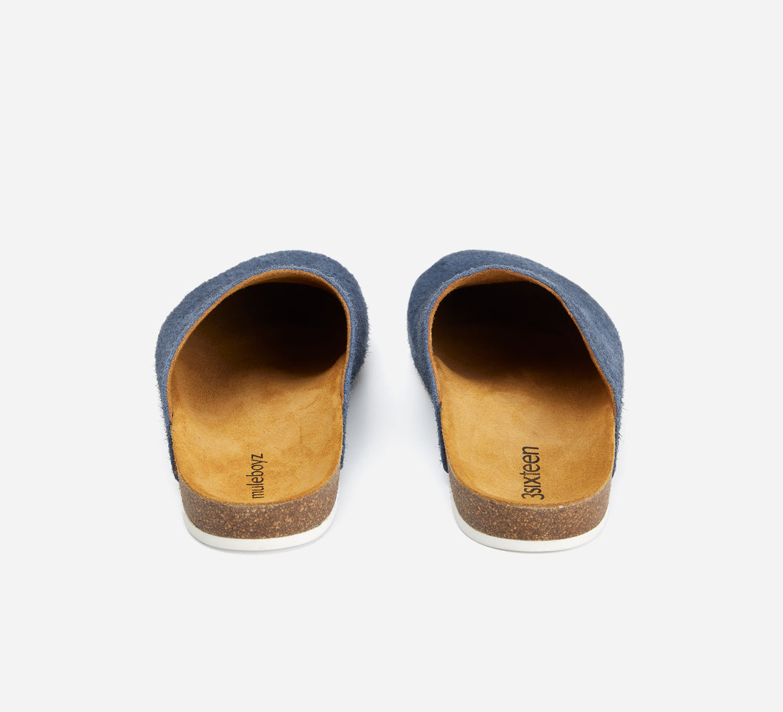Mule - Shaggy Petrol Suede - 3