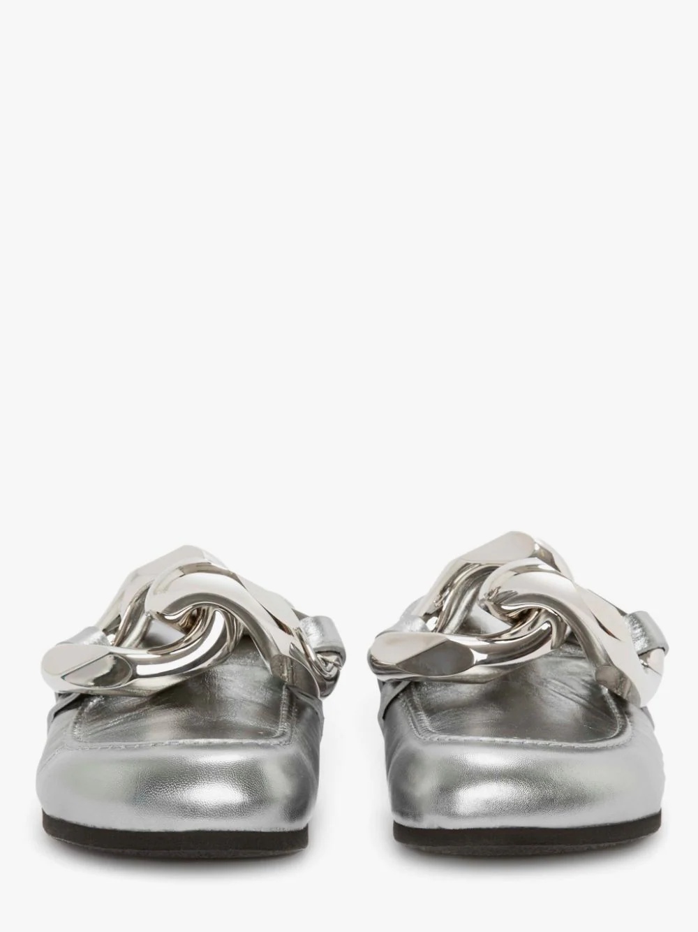 chain-link detail loafers - 4