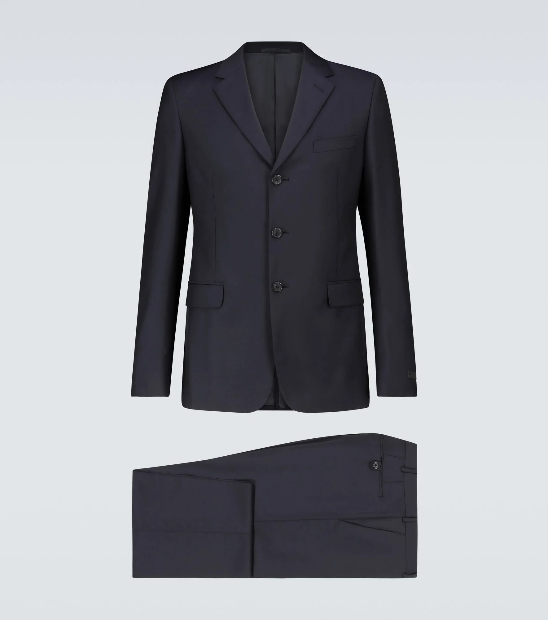 Formal wool and mohair-blend suit - 1