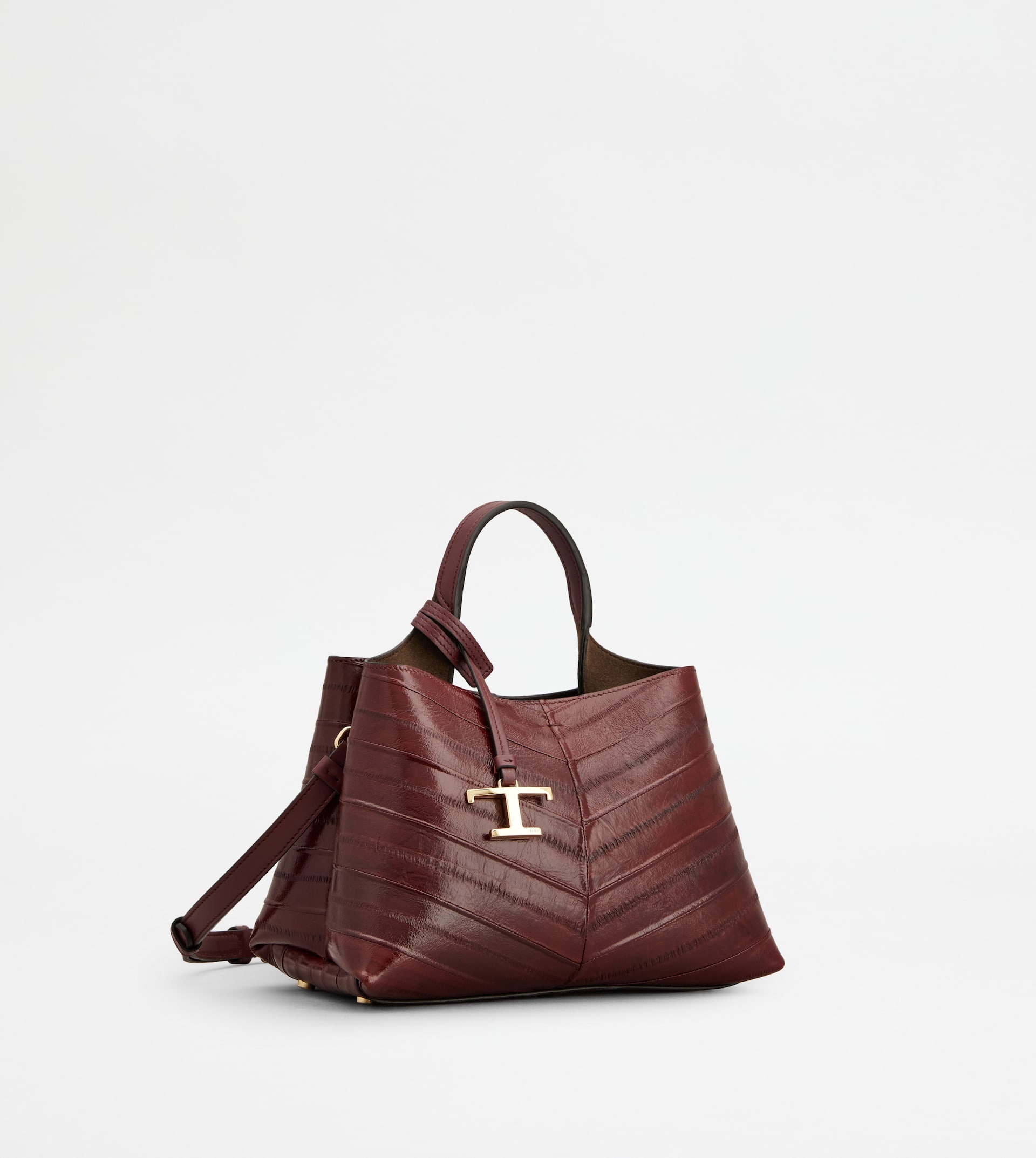 BAG IN EELSKIN MICRO - BURGUNDY - 2