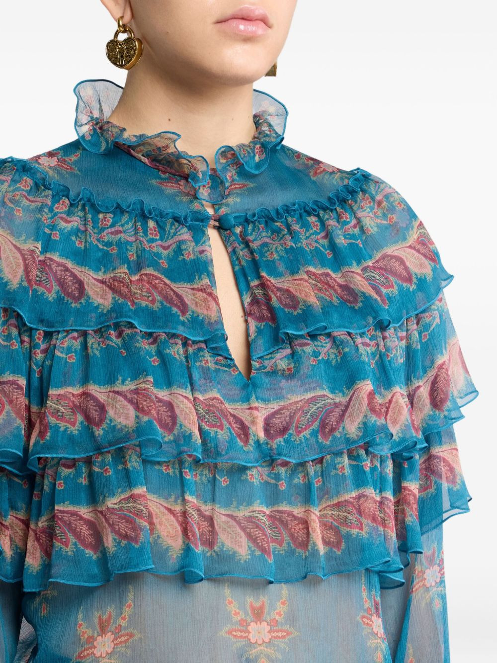 silk blouse - 5