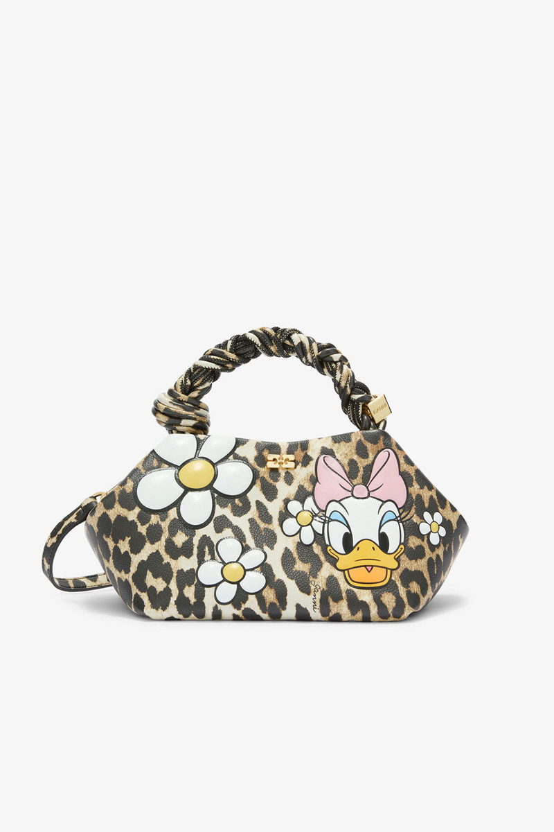 GANNI X DISNEY DAISY DUCK LEOPARD SMALL BOU BAG 1