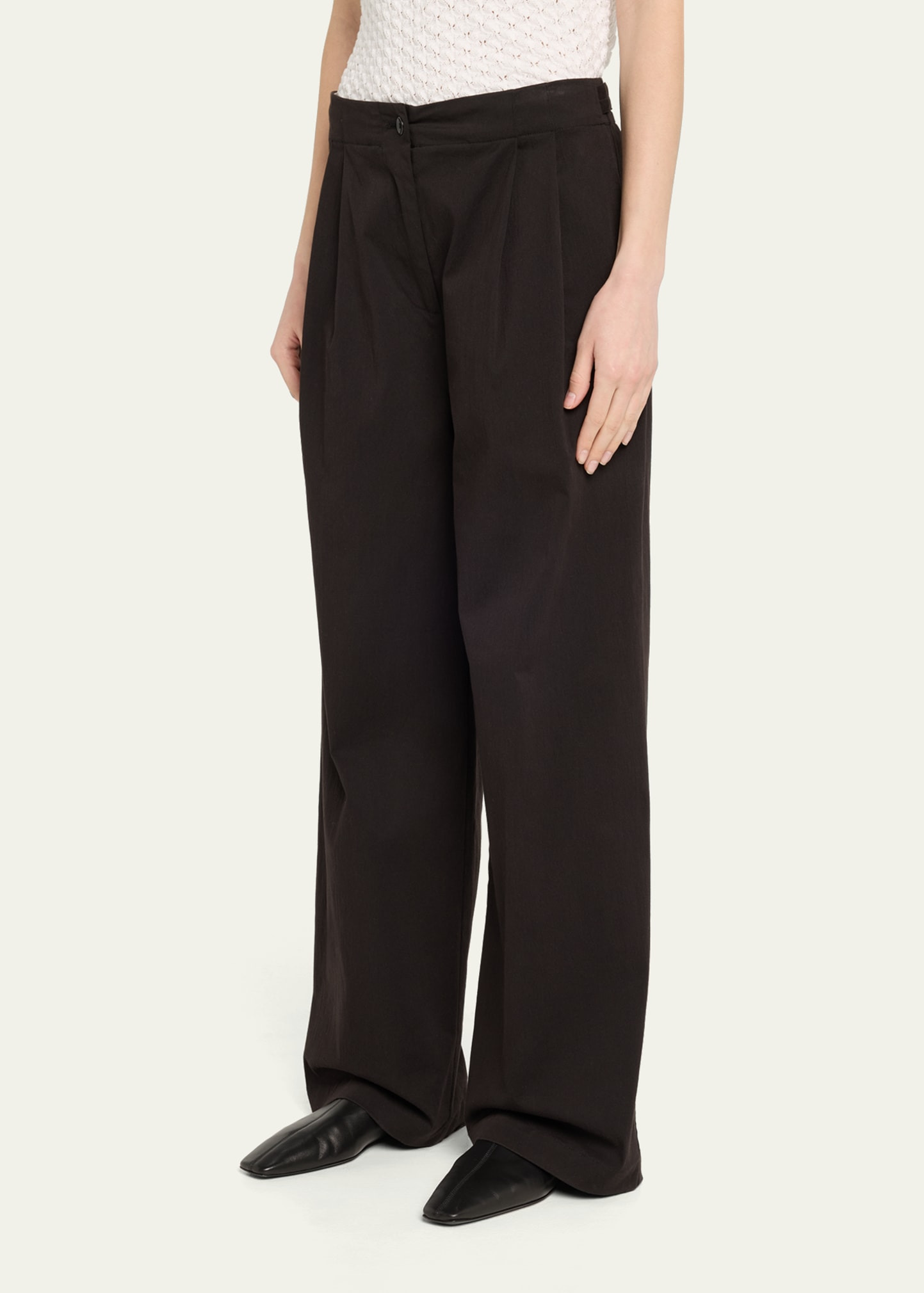 Romina Double-Pleat Pants - 4
