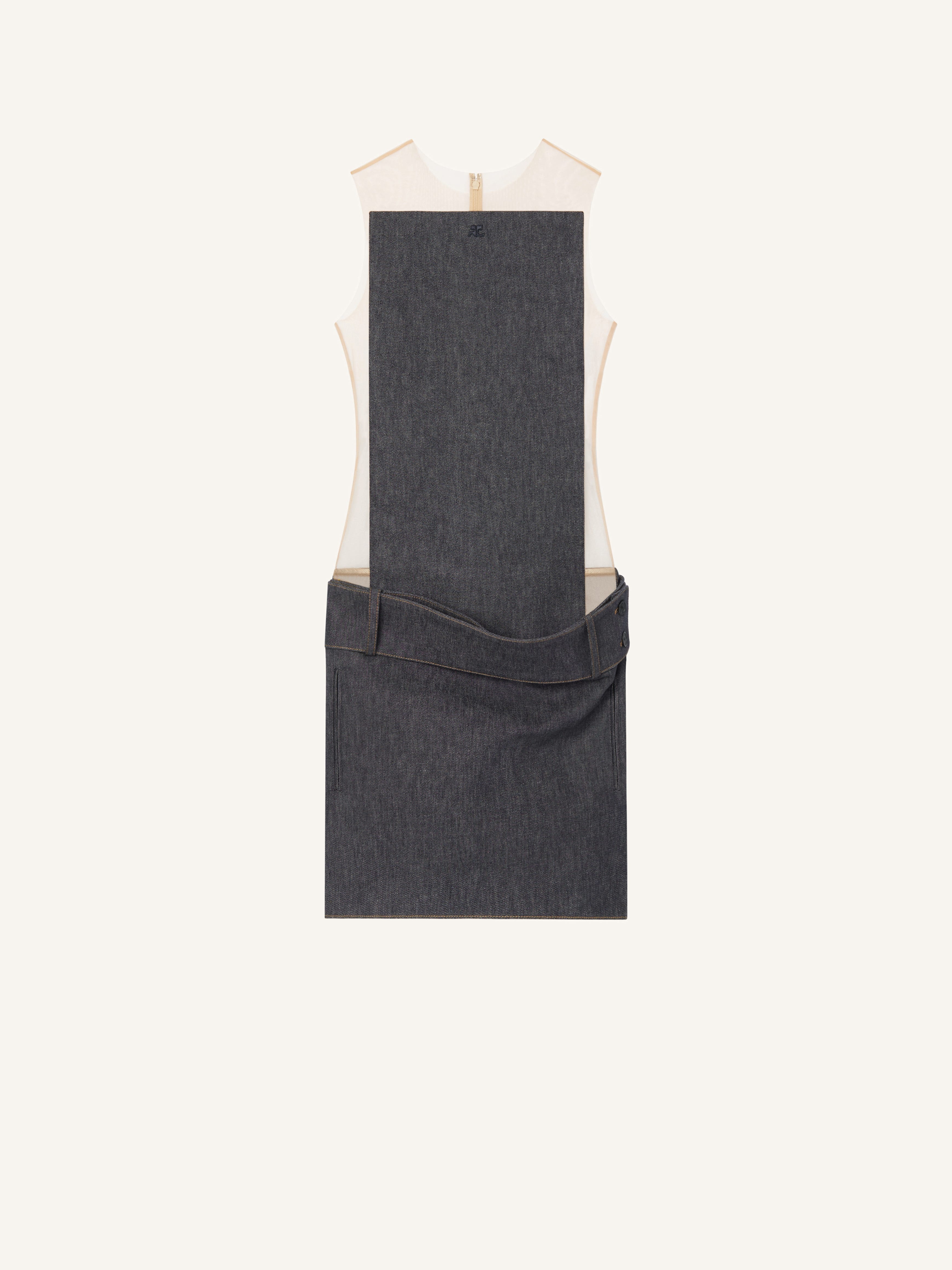 ILLUSION DENIM DRESS - 1