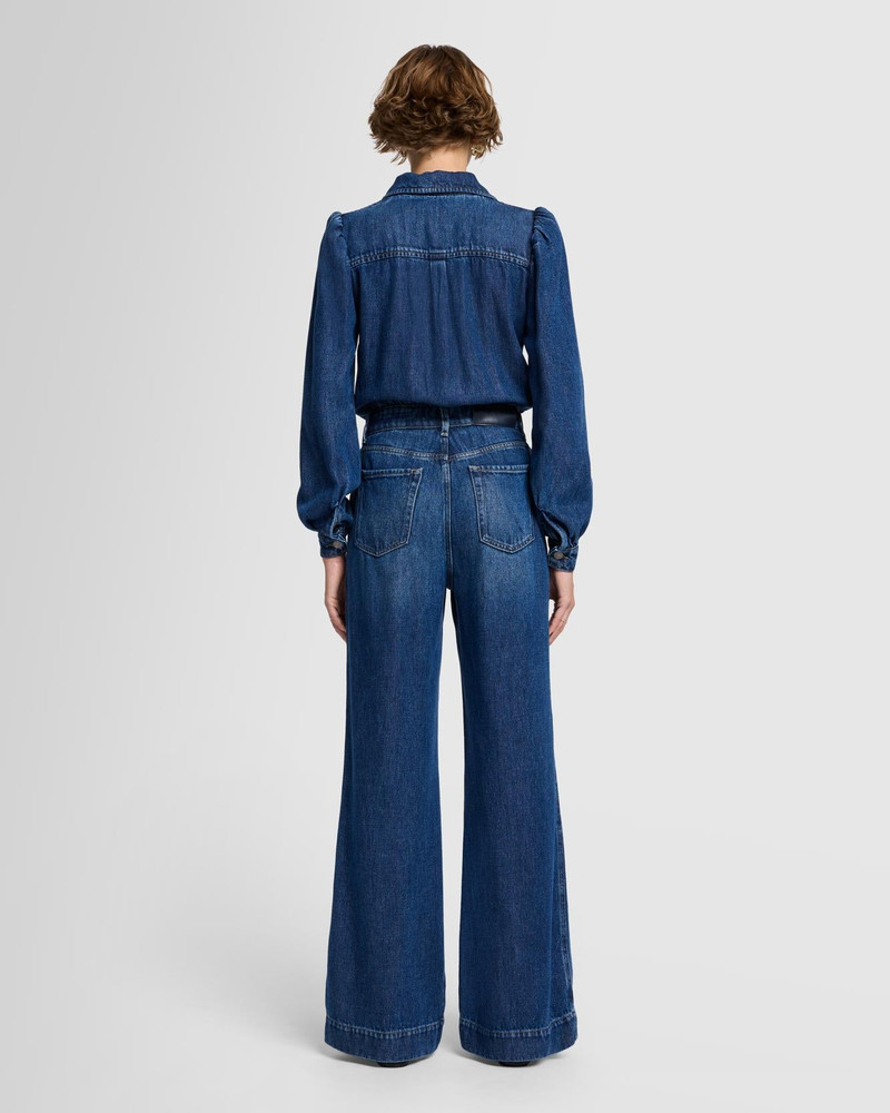 Denim Lustre Tailored Jumpsuit in Go Getter 5