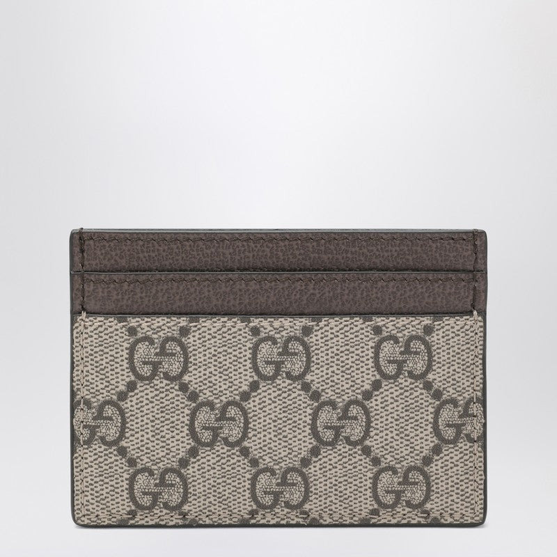 Gucci Ophidia Card Holder In Beige/Ebony Gg Supreme Fabric Women - 2
