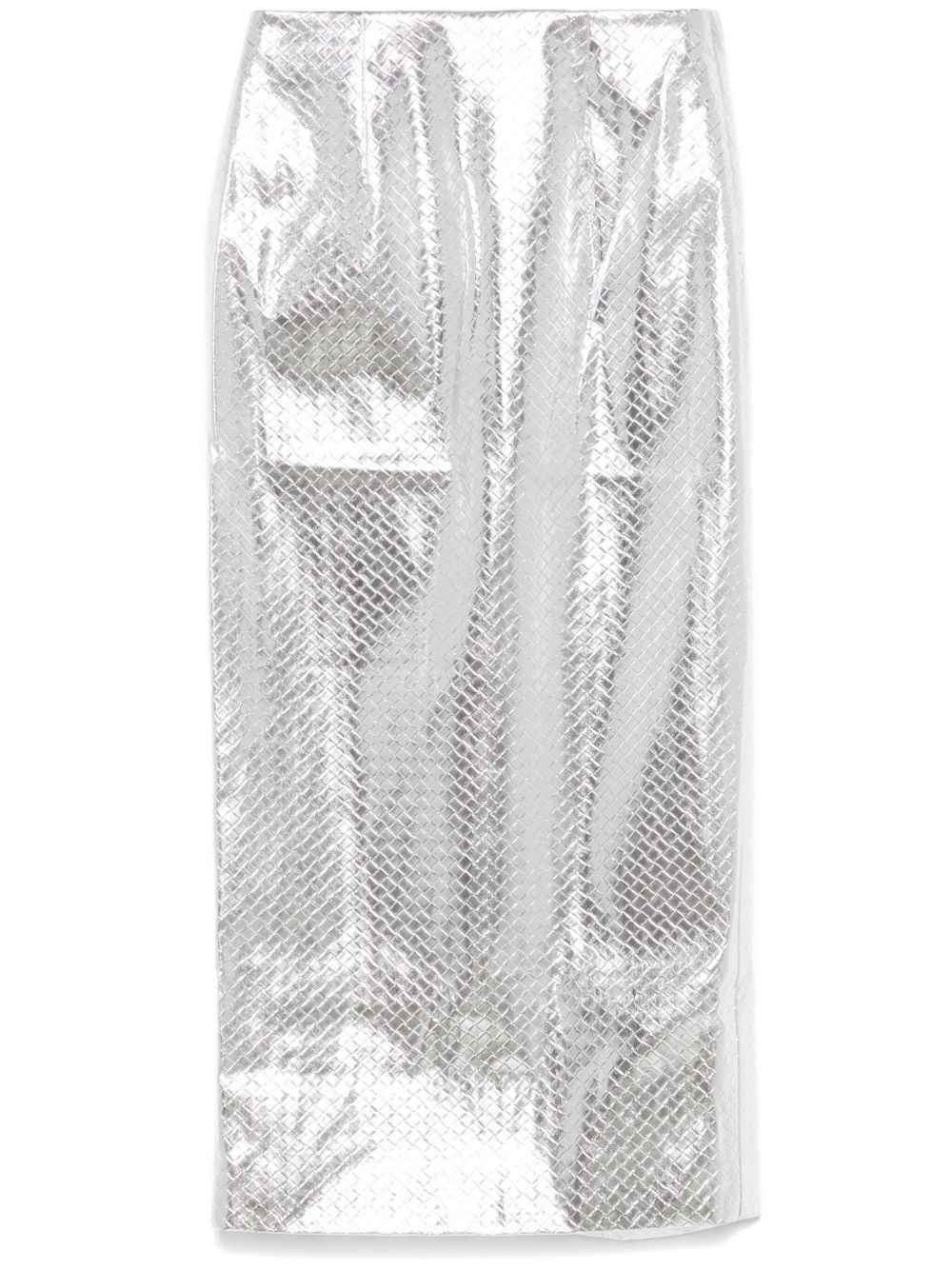 braided-effect pencil skirt - 1