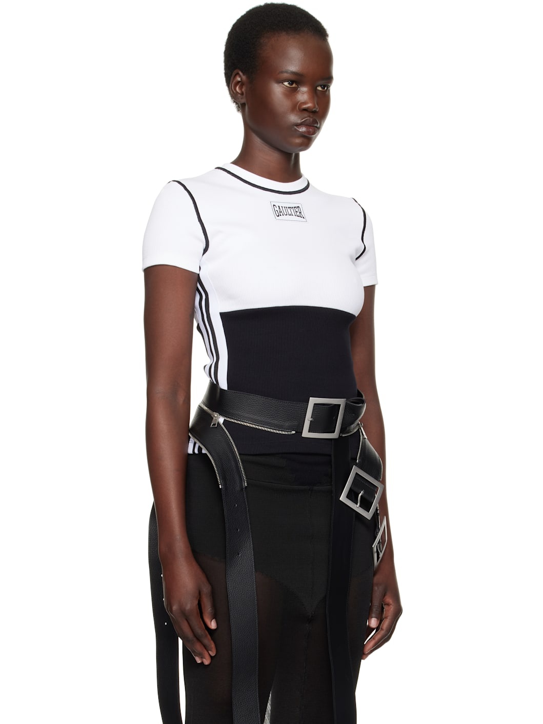 Black & White 'The Color-Block' T-Shirt - 2