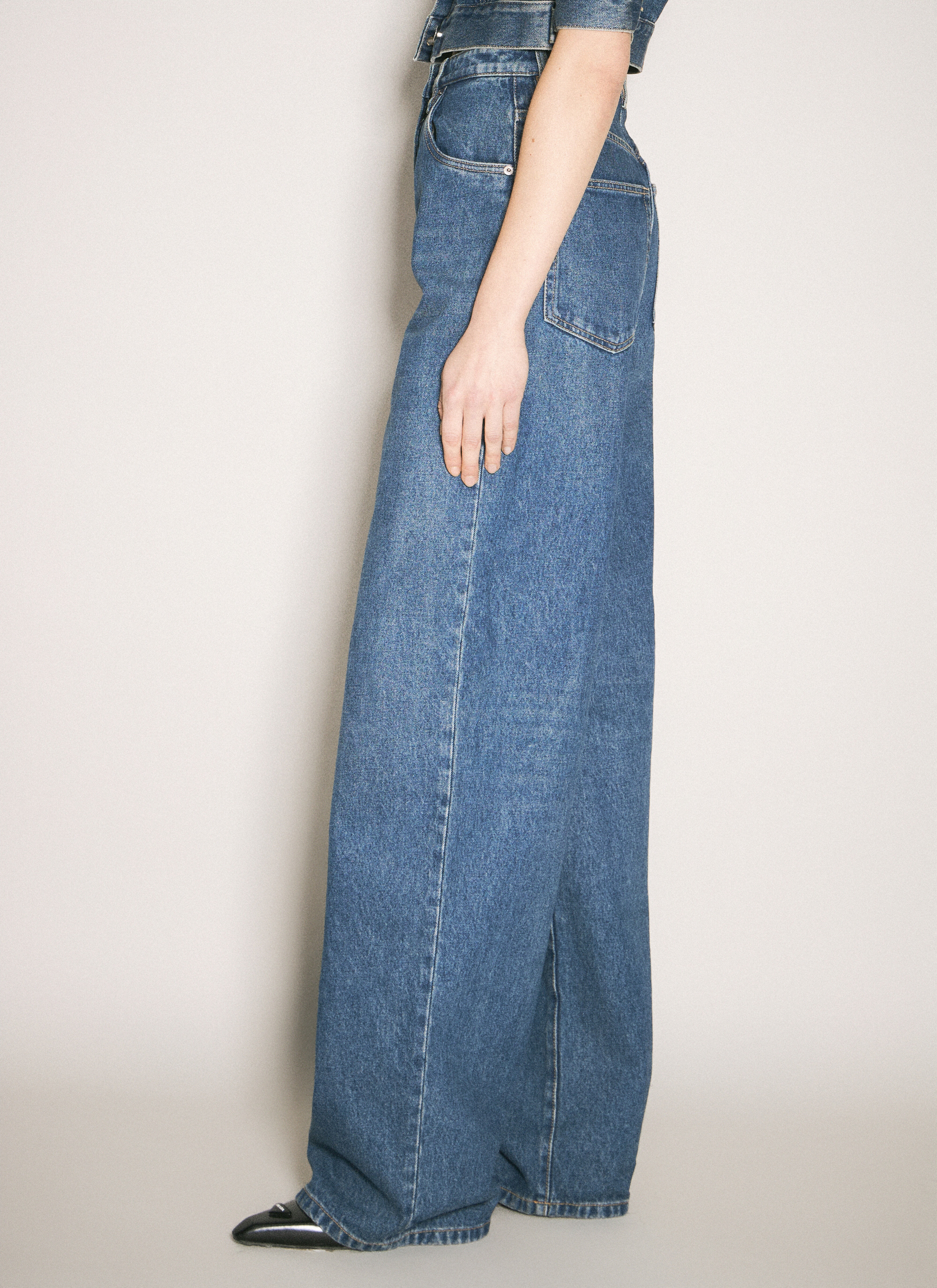 Logo Plaque Balloon Jeans - 4
