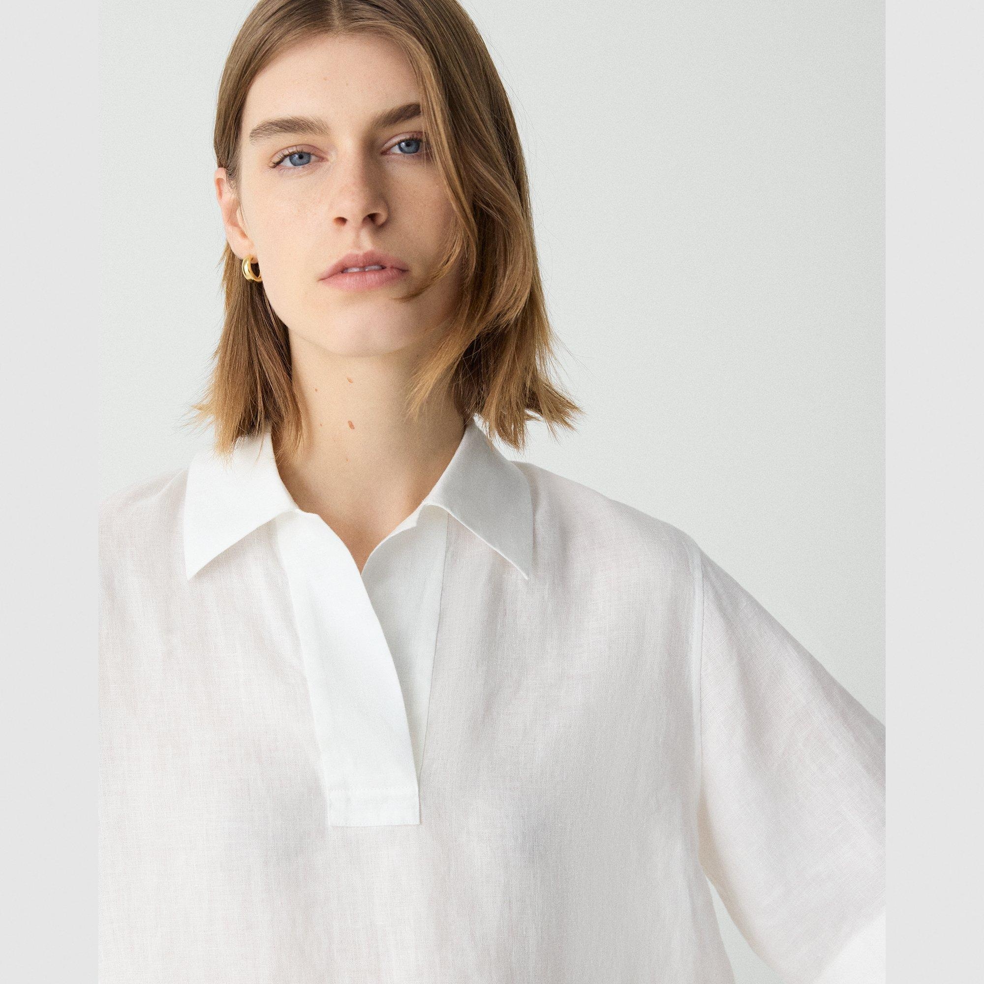 Polo Shirt in Relaxed Linen - 5
