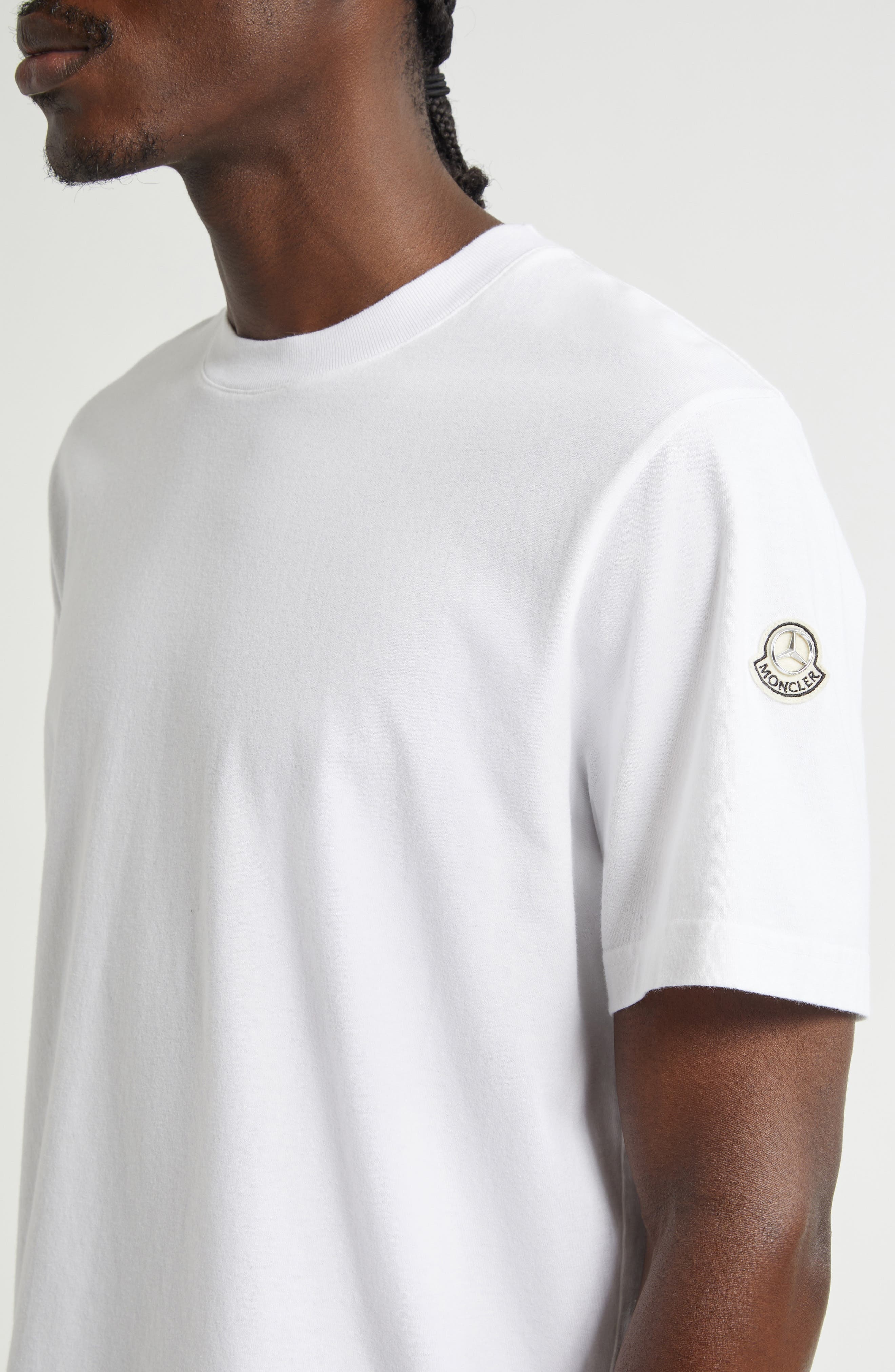 Moncler Genius x Mercedes-Benz by Nigo Logo Patch Short Sleeve T-Shirt in 001 - 4