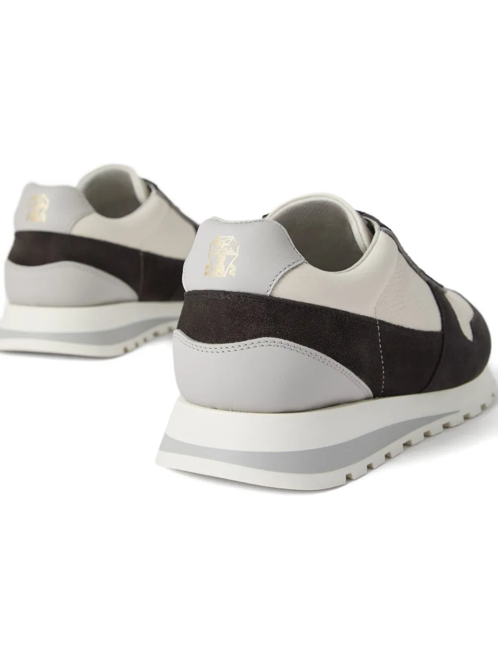 Brunello Cucinelli Men Sneakers With Suede Inserts - 4