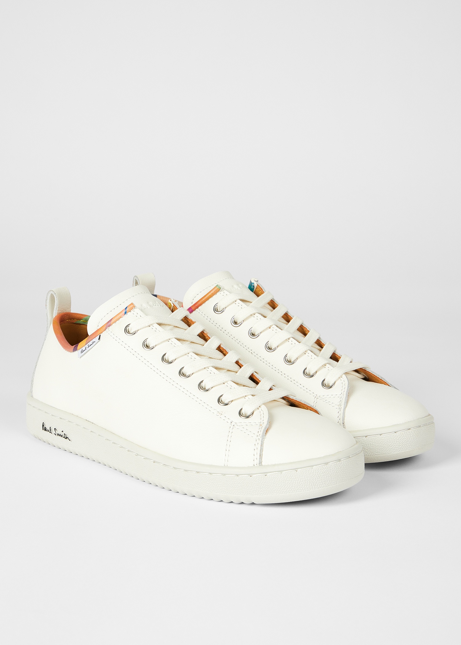 Women's White 'Dusky Swirl' Trim 'Miyata' Trainers - 2
