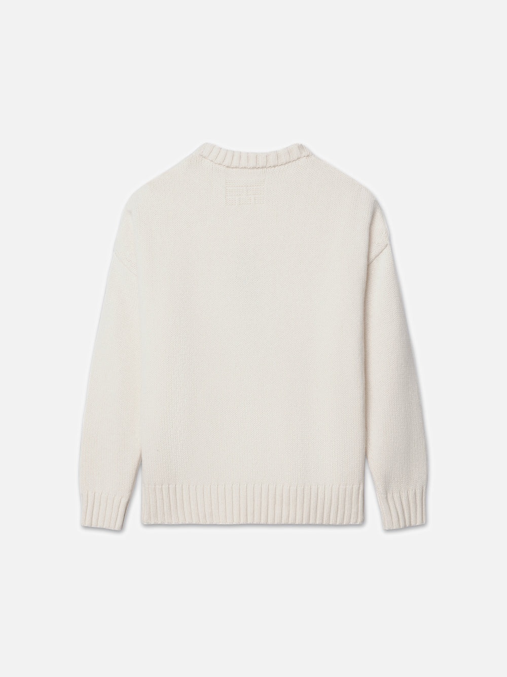 Ritz Unisex Cashmere Sweater in Off White - 4