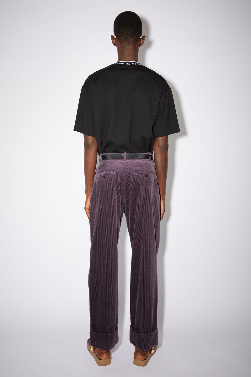 Corduroy trousers - Aubergine purple 3