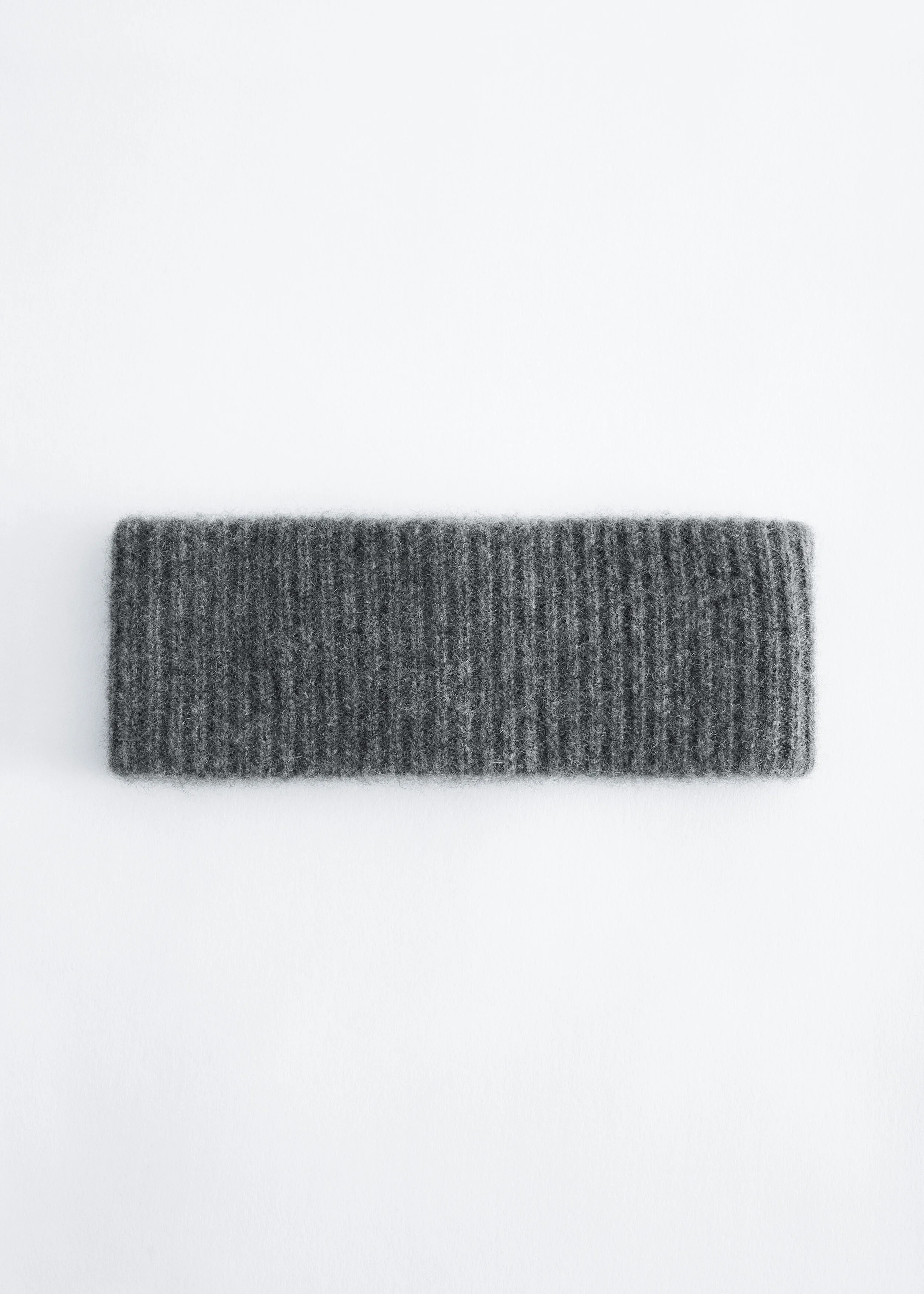 Cashmere Ribbed Headband - 1
