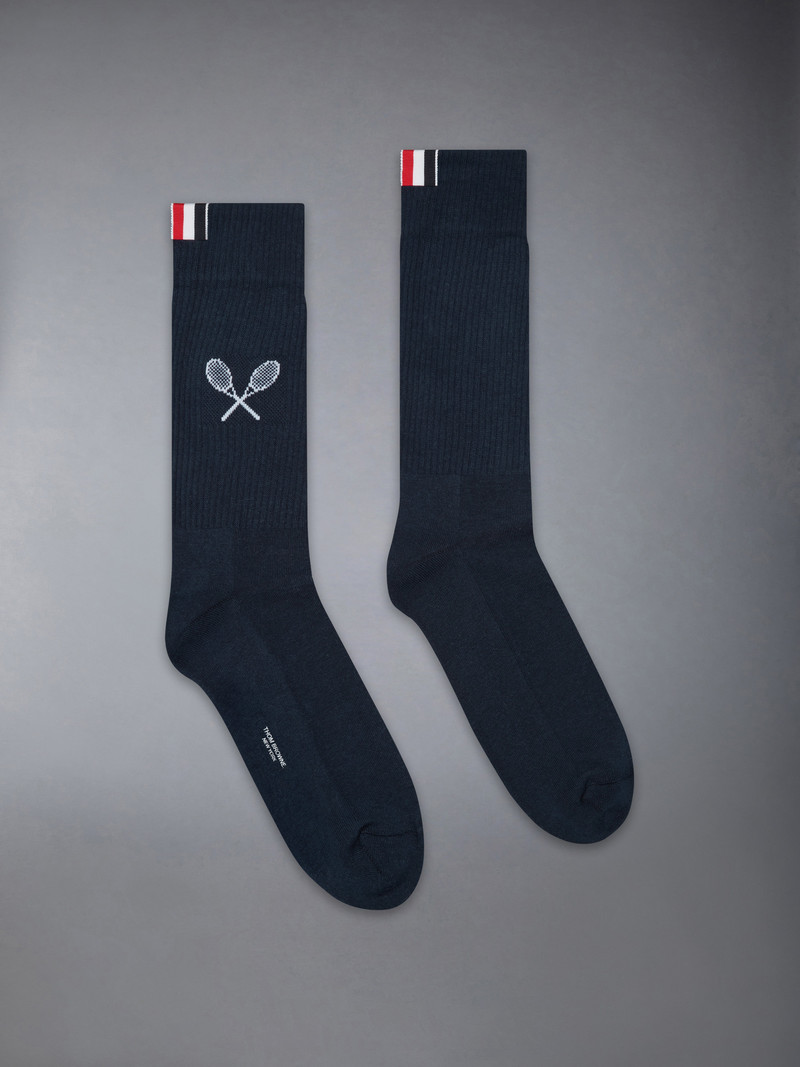 TENNIS RACQUET ATHLETIC SOCKS 1