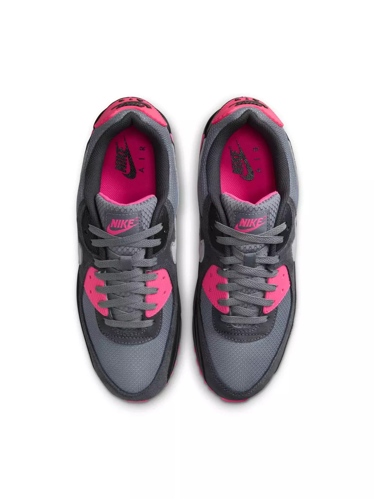 Air Max 90 "Cool Grey/Hyper Pink/Black/Wolf Grey" Men's Shoe - 4