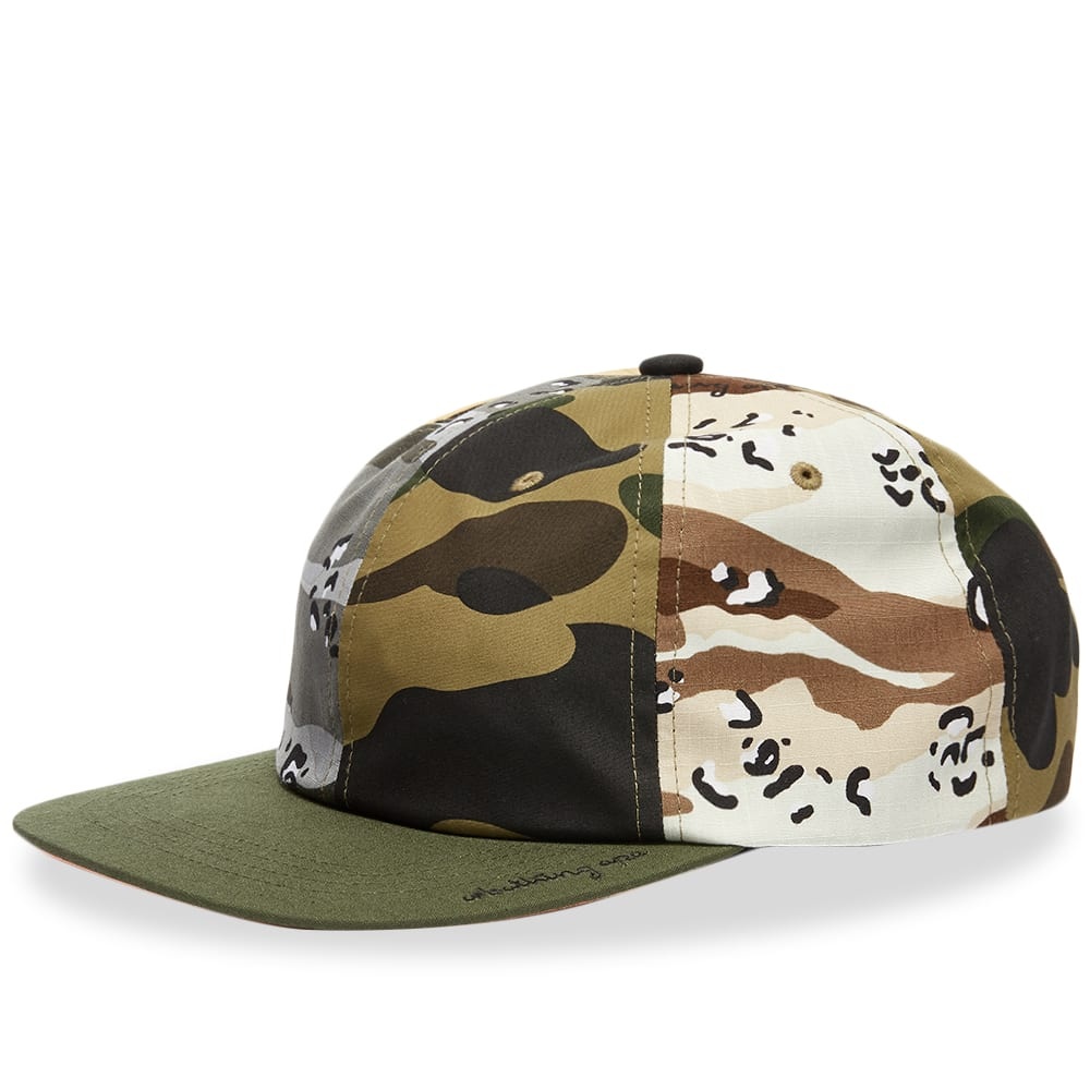 A Bathing Ape Mad Shark Crazy Camo Panel Cap - 1