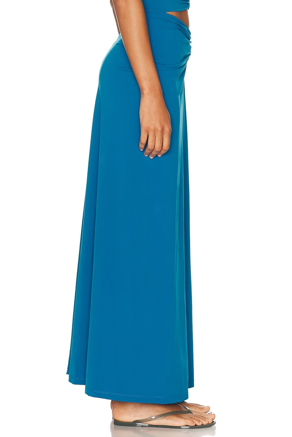 Ruched Orbit Split Skirt - 2