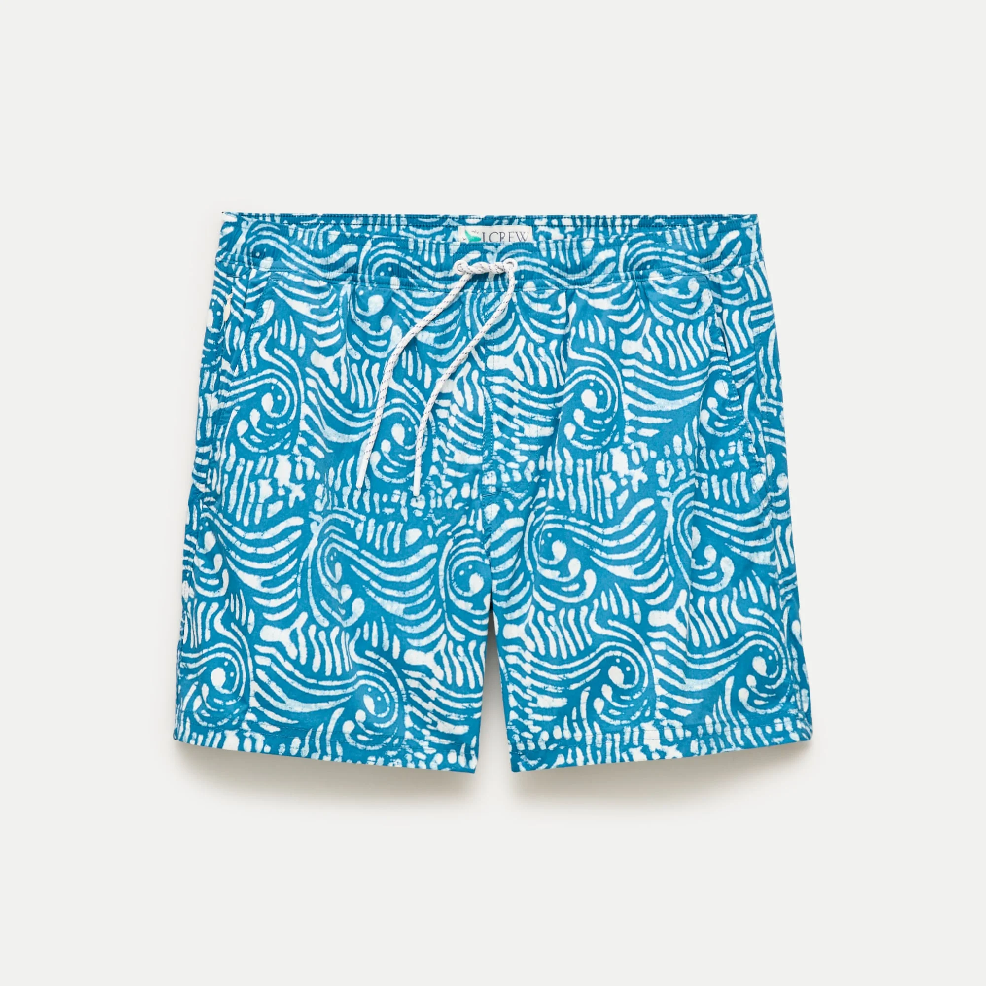 6" soft-lined stretch swim trunk - 1