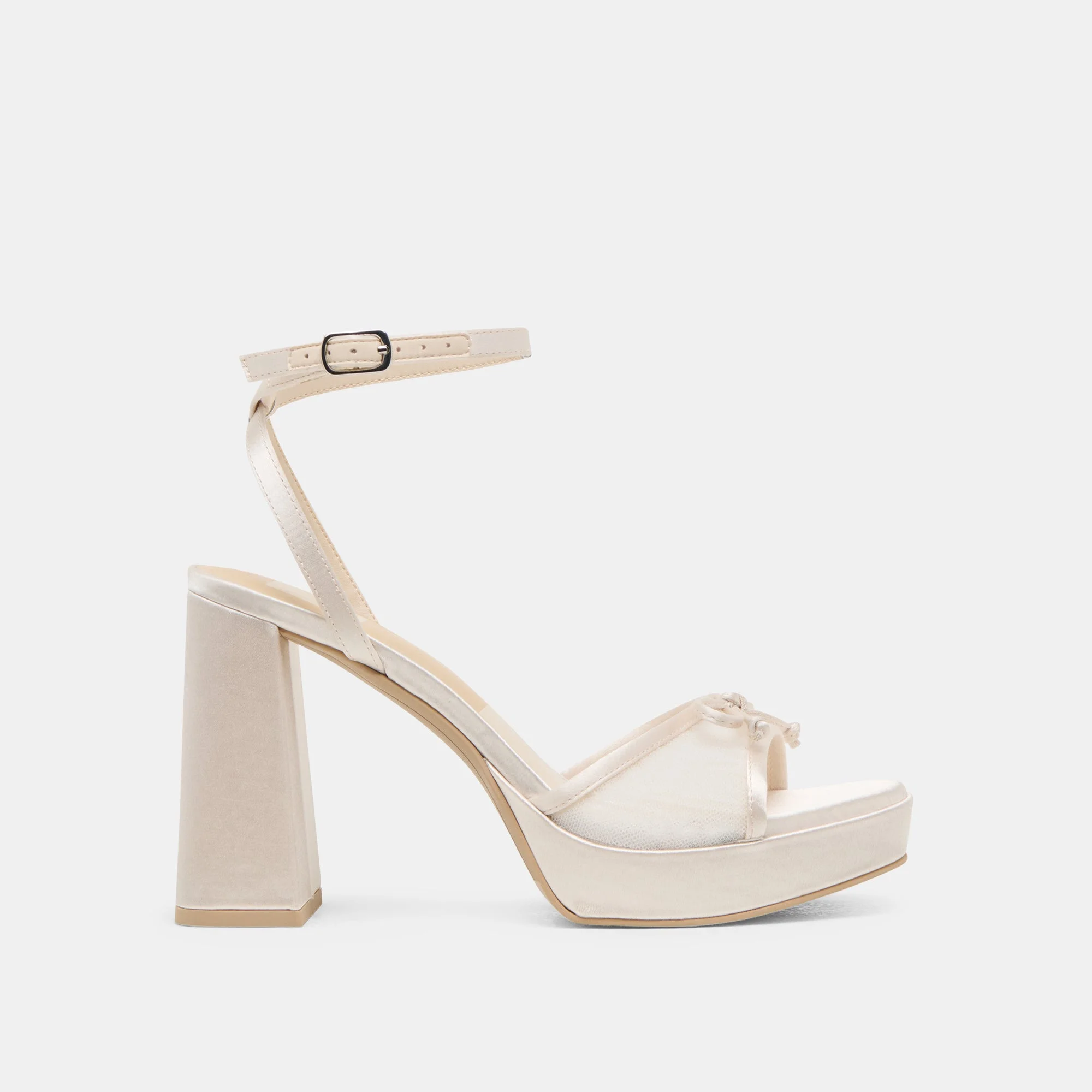 PANDOR HEELS WHITE TULLE - 1