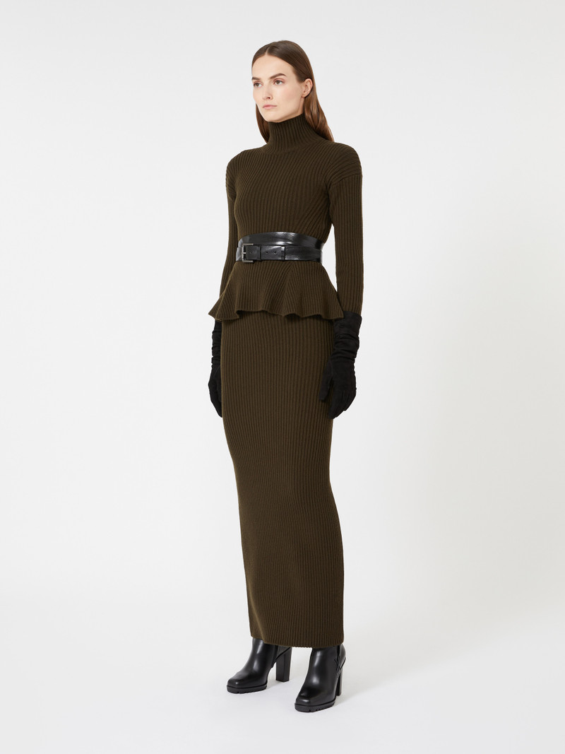 Max Mara BORIS1234 Wool and cashmere pencil skirt outlook