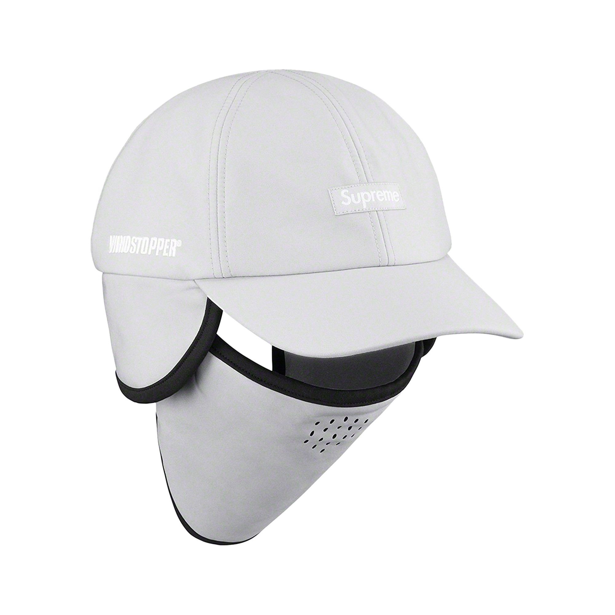 Supreme x WINDSTOPPER Facemask 6-Panel 'Light Grey' - 3