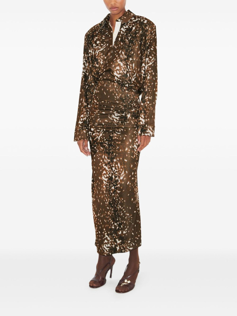 TORY BURCH abstract print long sleeves dress outlook