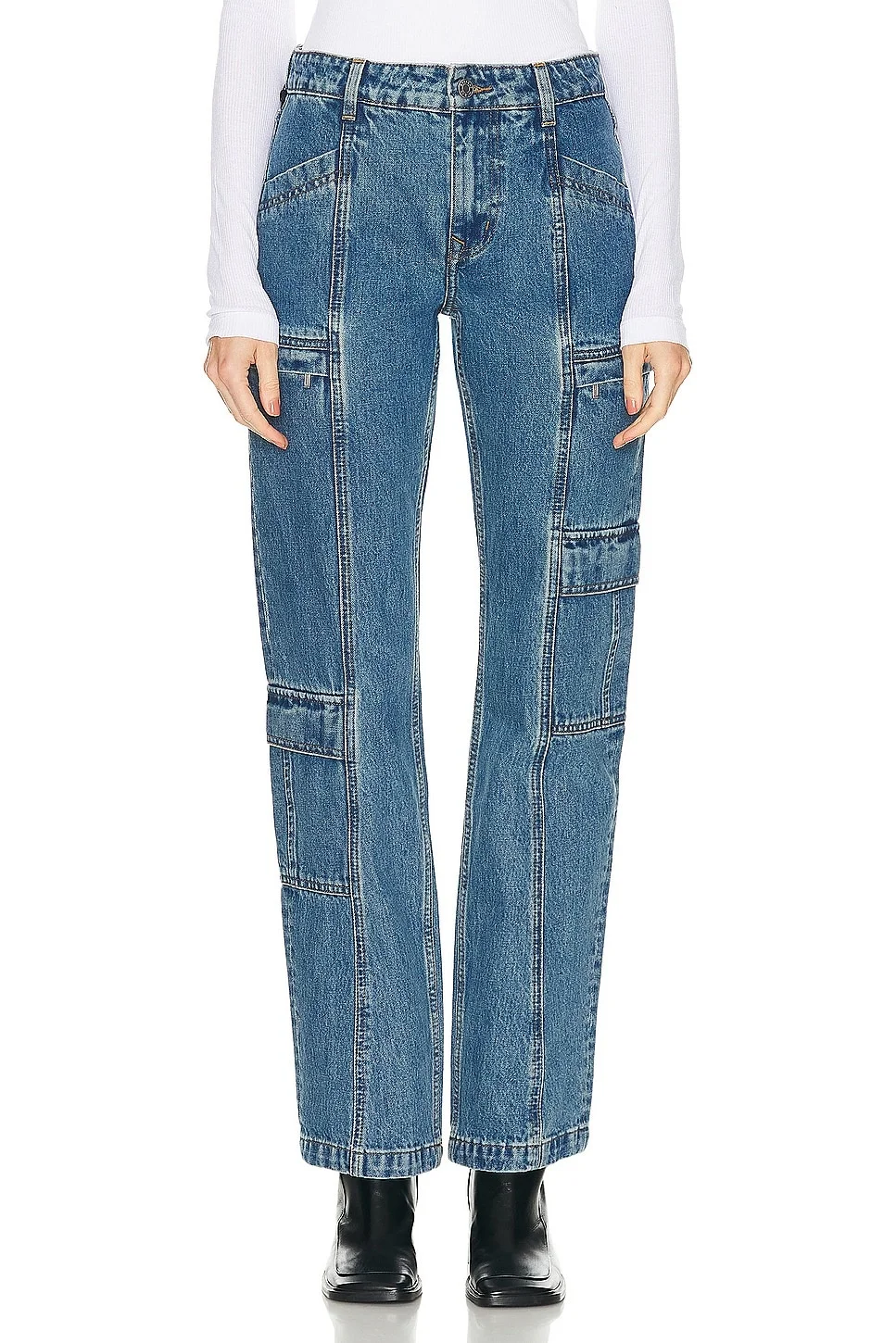 Naomi Low Rise Slim Cargo - 1