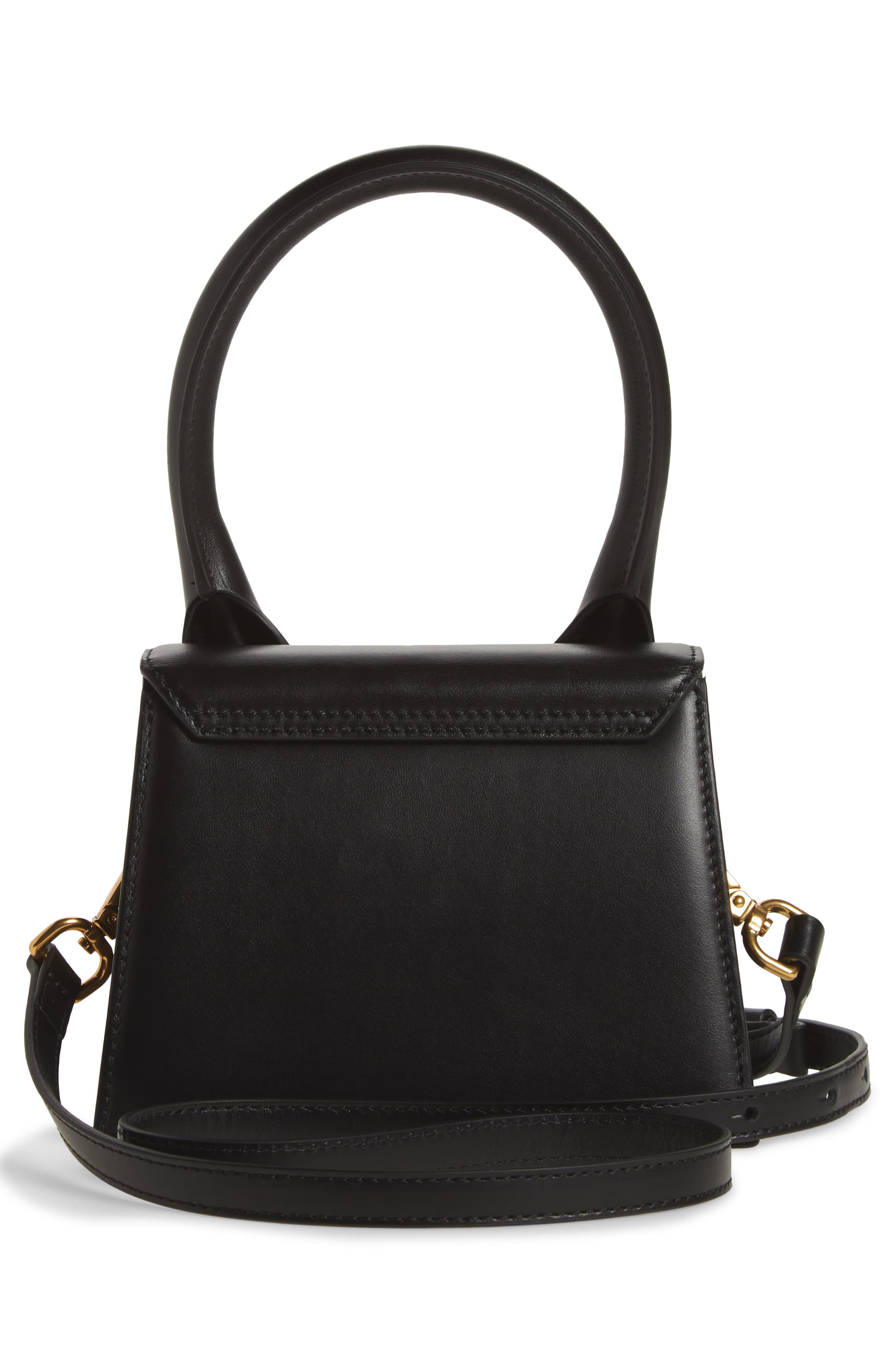 Jacquemus Le Chiquito Moyen Leather Top Handle Bag in Black at Nordstrom - 4