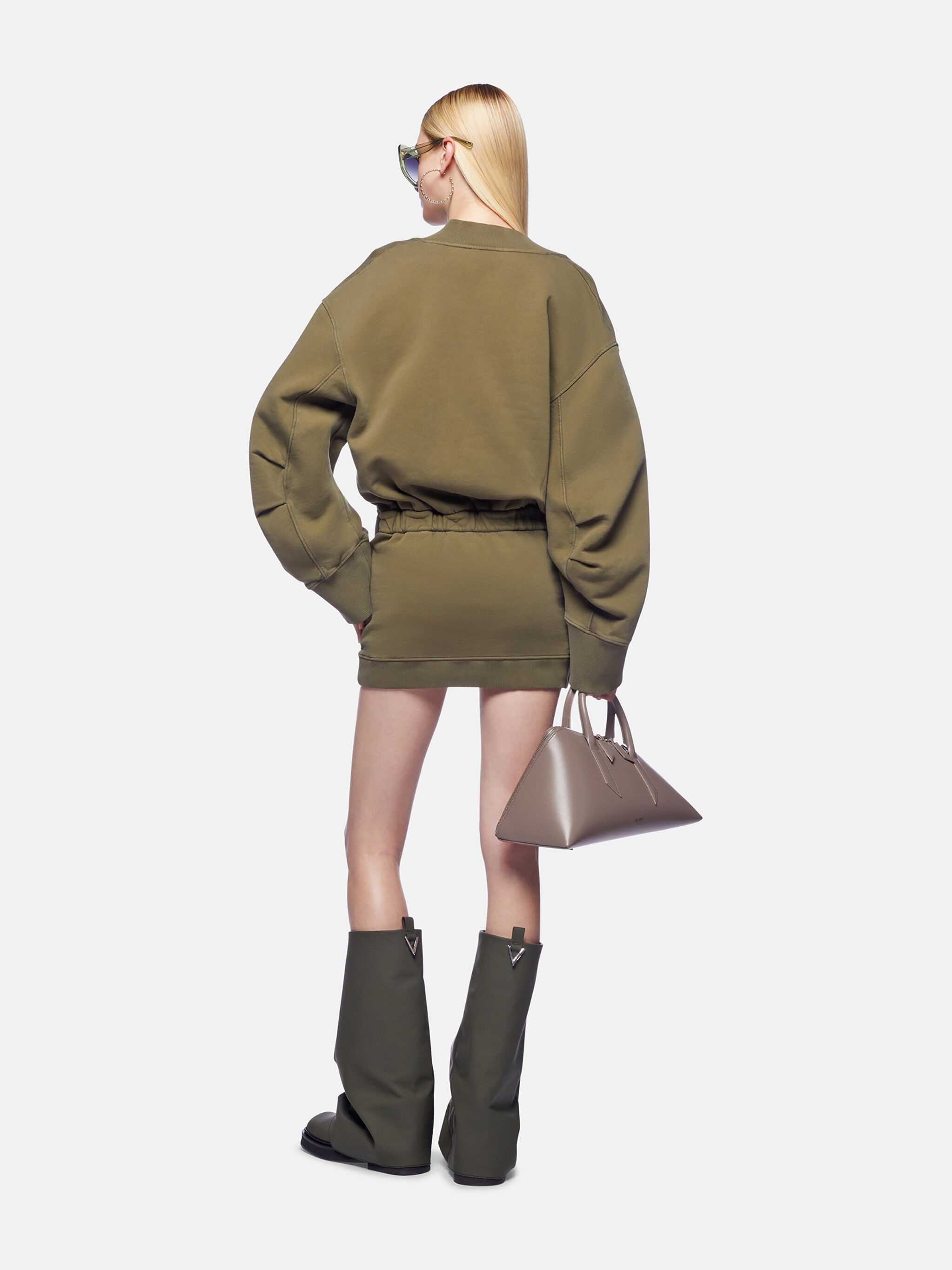 FADED GREEN MINI DRESS - 3