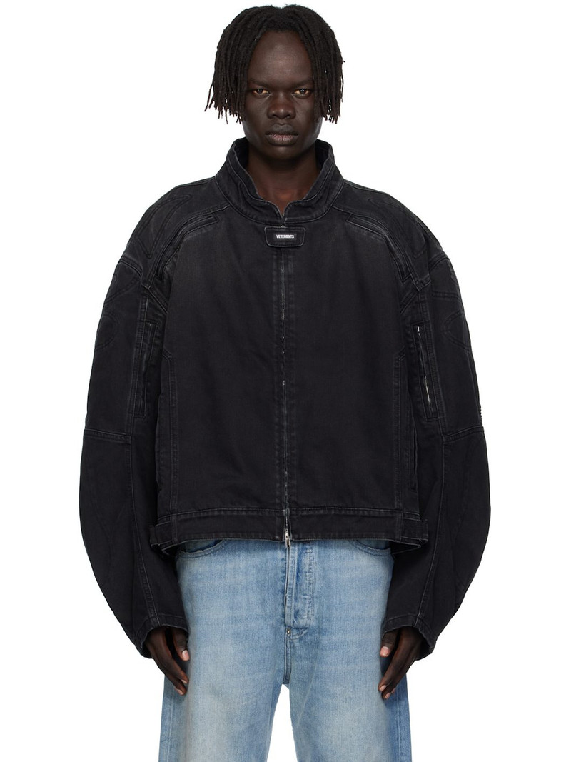 Black Racing Denim Jacket 1