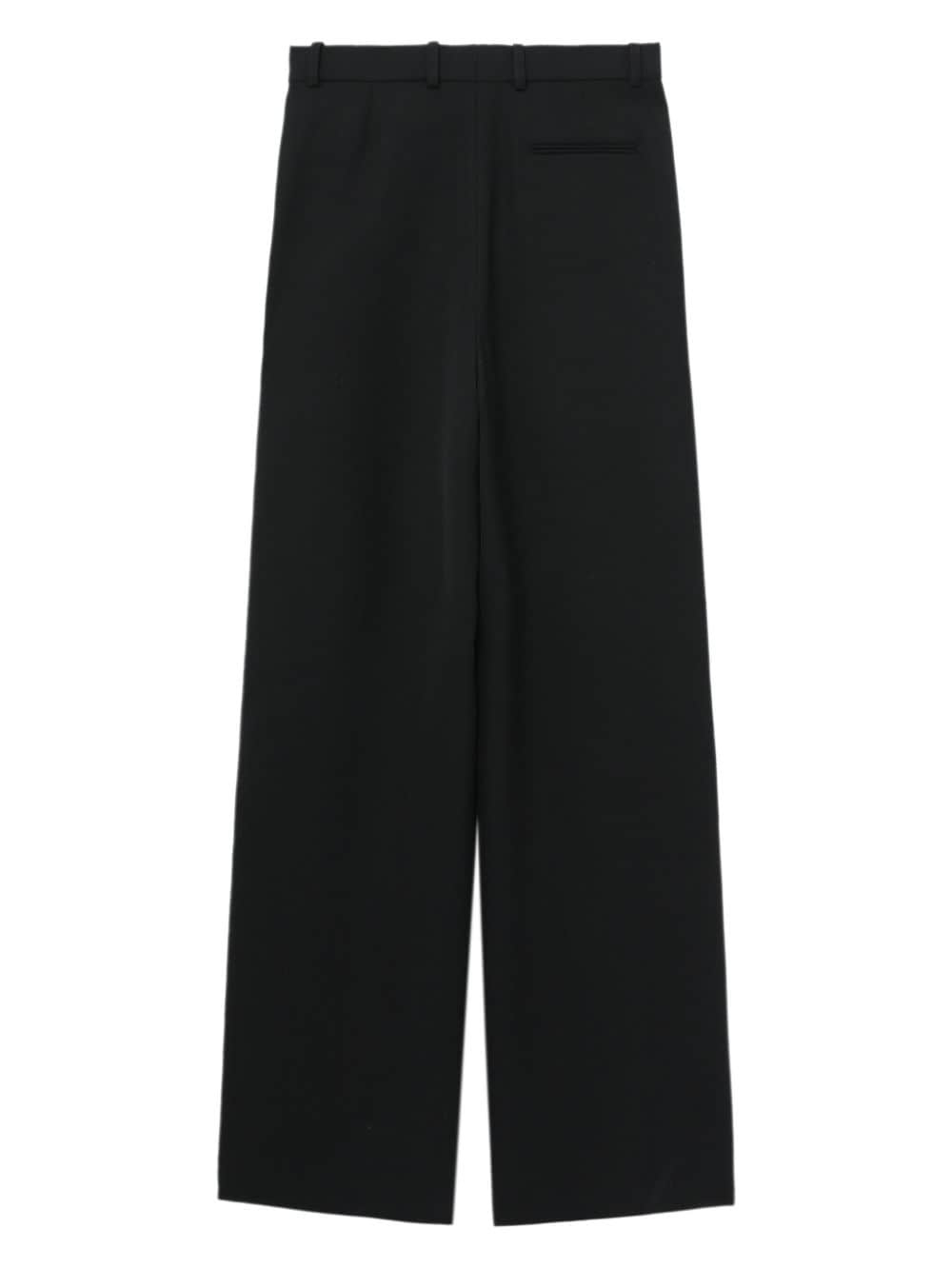 pleat-detail wide-leg trousers - 6