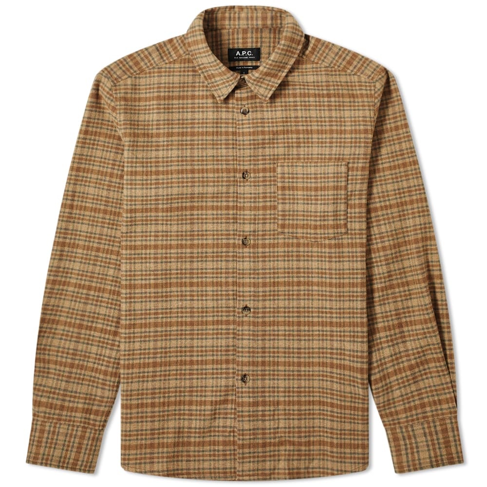 A.P.C. John Woven Check Shirt - 1