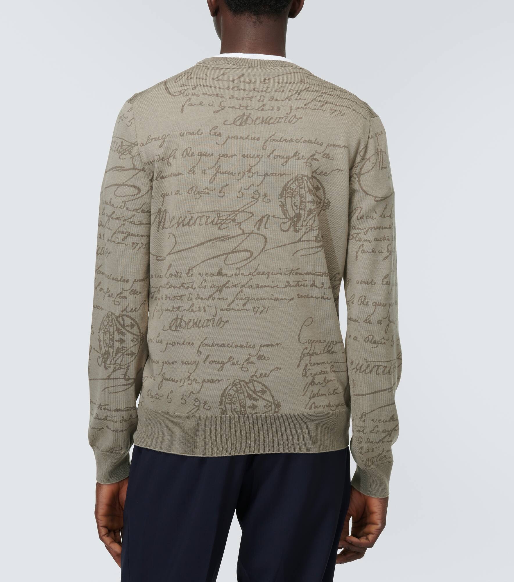 Scritto jacquard wool sweater - 4