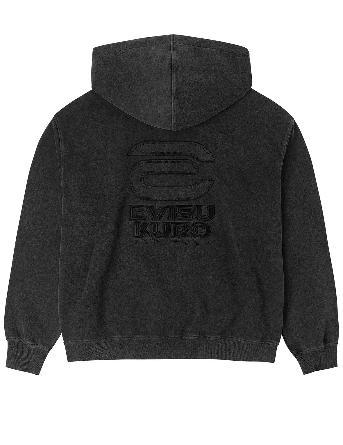 Seagull and EVISUKURO E Embroidery Loose Fit Hoodie - 2